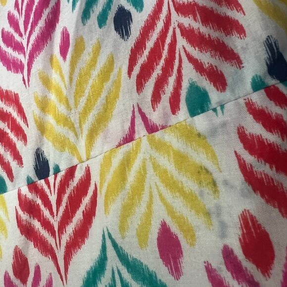 Boden Colorful Leaf Print Mini Dress - Picture 8 of 11